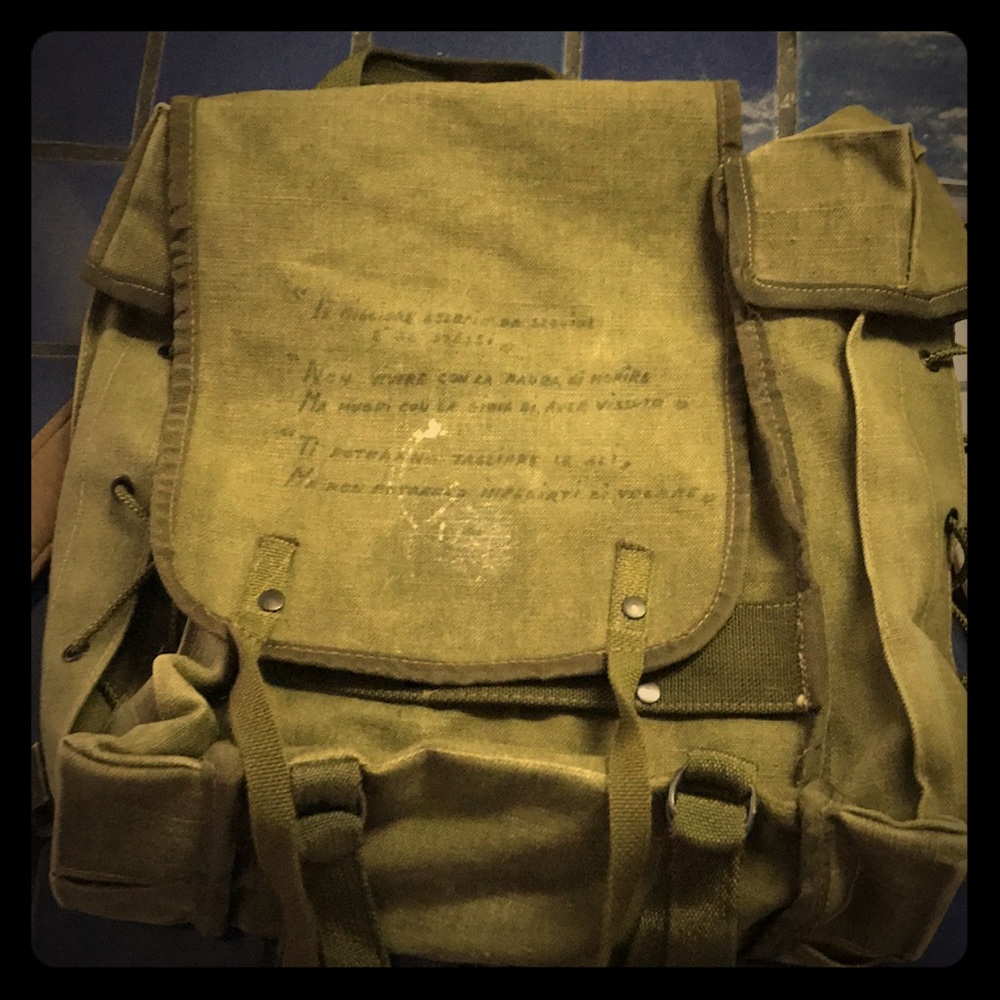 Vintage Army Backpack